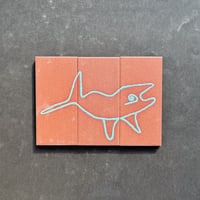 ナスカの地上絵　クジラ（3枚set）