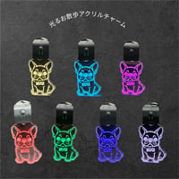 光るアクリルキーホルダー