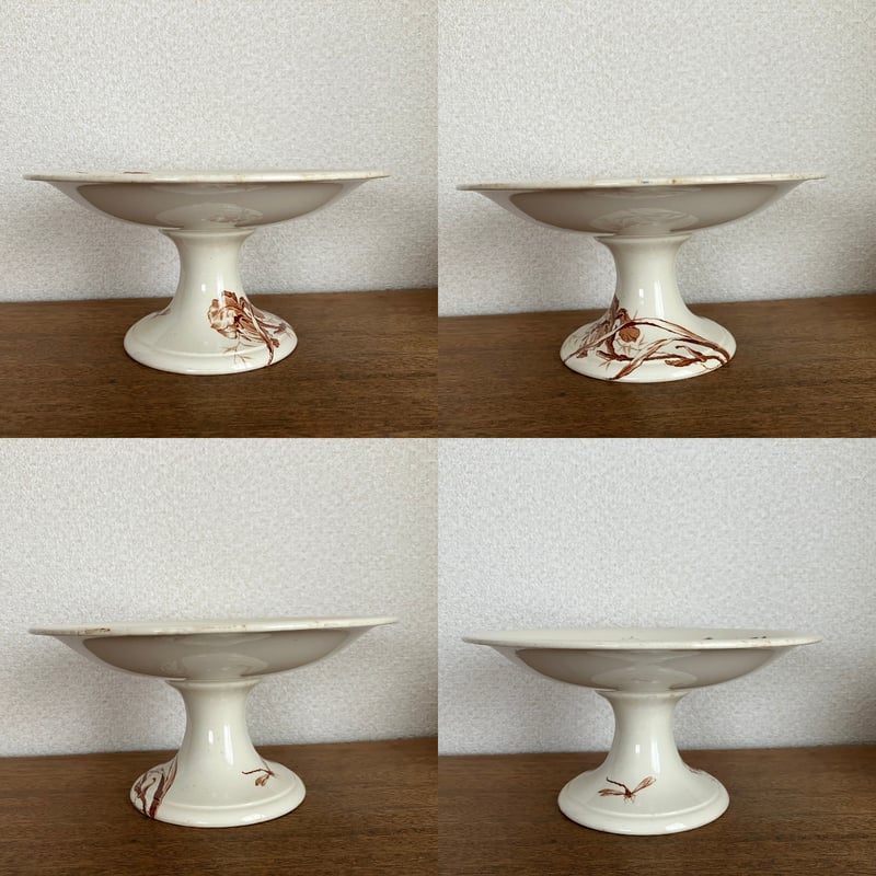 Gien コンポティエφ21.8cm ジアン IRIS アイリス フランスアンティーク