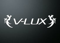 切文字ステッカー　Gタイプ　V-LUX　白反射 20cm