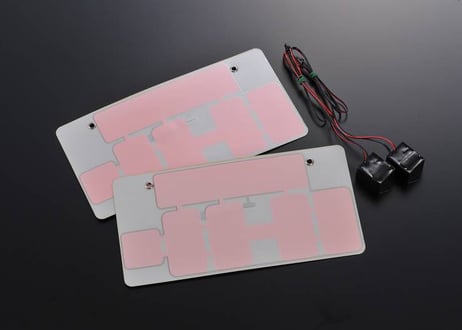 EL字光式ナンバープレートベース