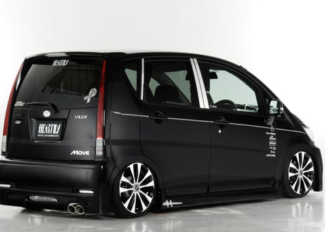 L175S　ムーヴカスタム前期　リヤバンパースポイラー　V-LUXeuro-version