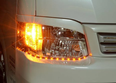 側面発光LEDテープ　ツインカラーバージョン　60ｃｍ左右セット