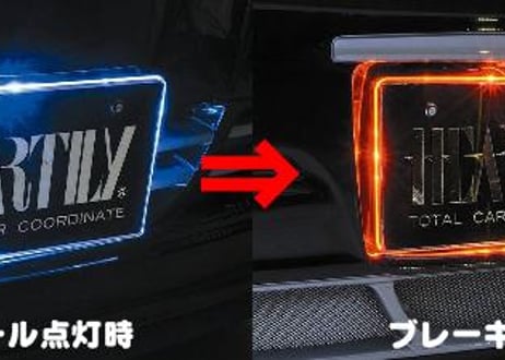LEDナンバーベース　ツインカラーバージョン