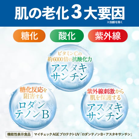 〖詳細はこちら▶️〗定期購入2袋セット2カ月【AGEプロテクトUV】90粒30日分 (1袋当たり16.7%オフ2,700円）機能性表示食品 クリックポスト送料無料