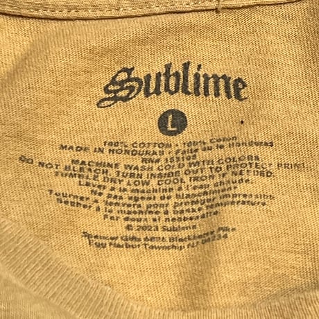 D612 SUBLIME  半袖Tシャツ