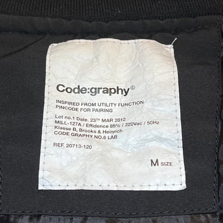 D389 Code:graphy M A-1ジャケット