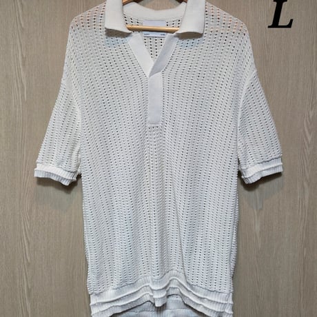 Y496 MAISON MINE ハーフニットシャツ