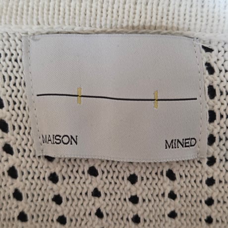 Y496 MAISON MINE ハーフニットシャツ