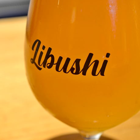 LIBUSHI Bashamichi ４Year's Anniversary Beer Glass