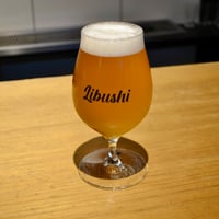 LIBUSHI Bashamichi ４Year's Anniversary Beer Glass