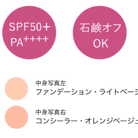 カバーファンデーション＆コンシーラー