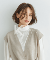 やわらか質感の抜け感ショートボブ