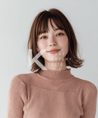 シンプル可愛い外ハネストレートボブヘアー