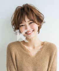 笑顔が映えるエアリーショートボブ