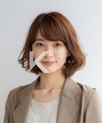 上品な抜け感が魅力のナチュラルゆるふわボブ