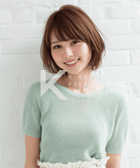 ふんわり感が魅力のひし形ナチュラルボブ