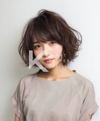 無造作感が魅力のふんわりニュアンスボブ