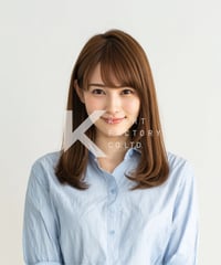 清潔感と上品さを兼ね備えたナチュラルセミロング