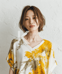 抜け感たっぷりのニュアンスボブ