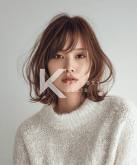 透け感バング×ゆるふわ外ハネボブヘアー