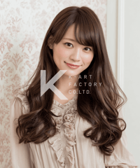 エレガントに揺れるゆるふわロングヘアー
