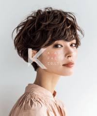 大人可愛い無造作感ショートパーマ
