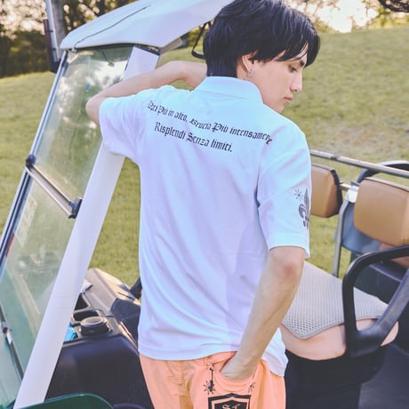 signature pocket polo（white）ゴルフウェア　白 signature pocket polo（white） | STELLARE/ステッラーレ