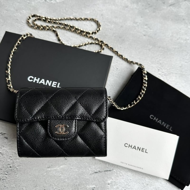 【ミニサイズで嬉しい♪】CHANEL チェーンウォレット CHANEL ミニ チェーンウォレット | passione.Lady.shop