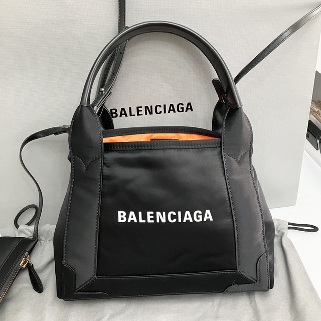 BALENCIAGA】NAVY CABAS XSサイズ ナイロン TOTE BAG | pa