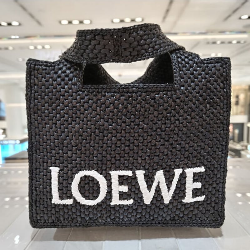 LOEWE フォントトート　ミニ　ブラック LOEWE ロエベ Mini Font Tote Bag フォント トート ミニ トート