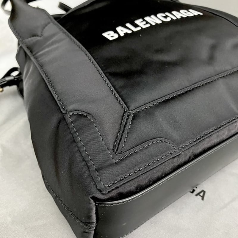 BALENCIAGA】NAVY CABAS XSサイズ ナイロン TOTE BAG | pa