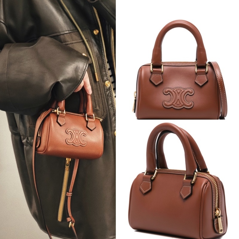 CELINE ミニ ボストン / スムースカーフスキン | passione.Lady.shop