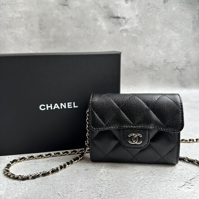 輝きを添えて☆CHANEL ミニ チェーン ウォレット SO BLSCK CHANEL ミニ チェーンウォレット | passione.Lady.shop