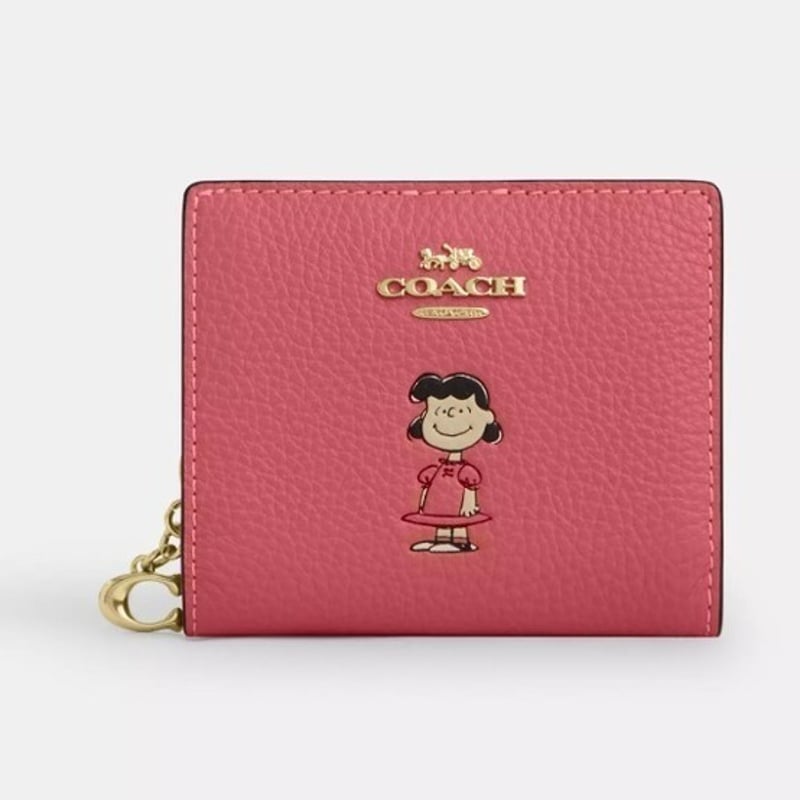 コーチ × ピーナッツ＊スヌーピー スナップウォレット 折り財布 コーチ × ピーナッツ＊スヌーピー スナップウォレット 折り財布