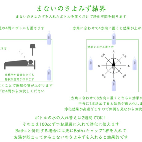 まないのきよみず結界用追加ボトル