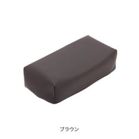 方形枕头，小尺寸 (高6.5cm) 珈琲色 / 白色
