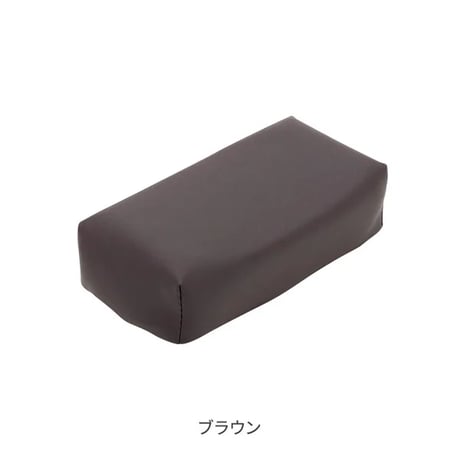 方形枕头，小尺寸 (高6.5cm) 珈琲色 / 白色