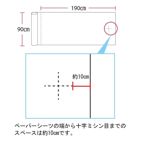 一次性床单（防水）宽90cm x 长95m 白色 4卷