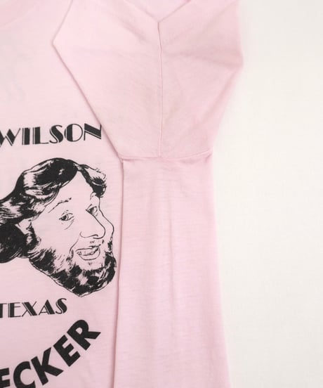 80s "Bowley & Wilson" Dallas Texas Comedy Duo Pink T-Shirt