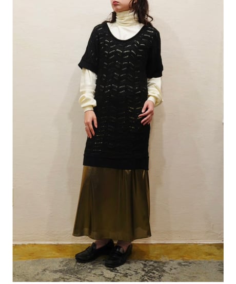 『Eddie Bauer』White Turtleneck Long sleeve T-shirt《Dead stock》