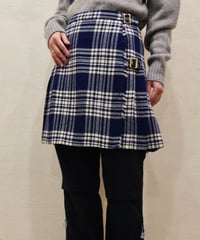 Wool Wrap Short Skirt