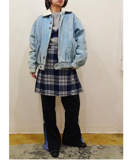 Wool Wrap Short Skirt