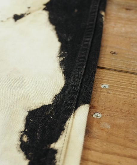 『RUSTLER』 ブラック ブリーチジーンズ / size W34 L30