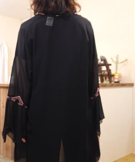Chiffon Flare Sleeve Robe