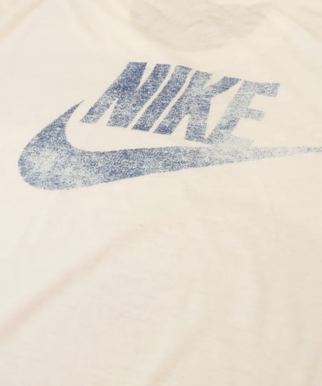 80s 『NIKE』 背面スウォッシュロゴ プリントTシャツ / size L