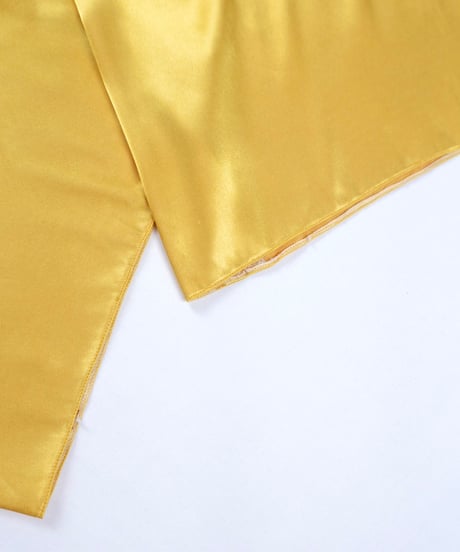 Mustard Gold Satin Wide Pants