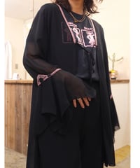Chiffon Flare Sleeve Robe