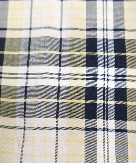 60s "ARROW" Open-collar cotton check shirt / size M