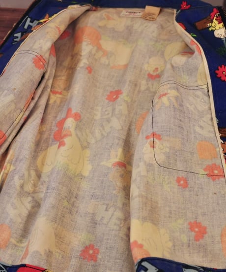 70s 『LIBERTY』 “HEE HAW” 総柄 ワークジャケット / size M